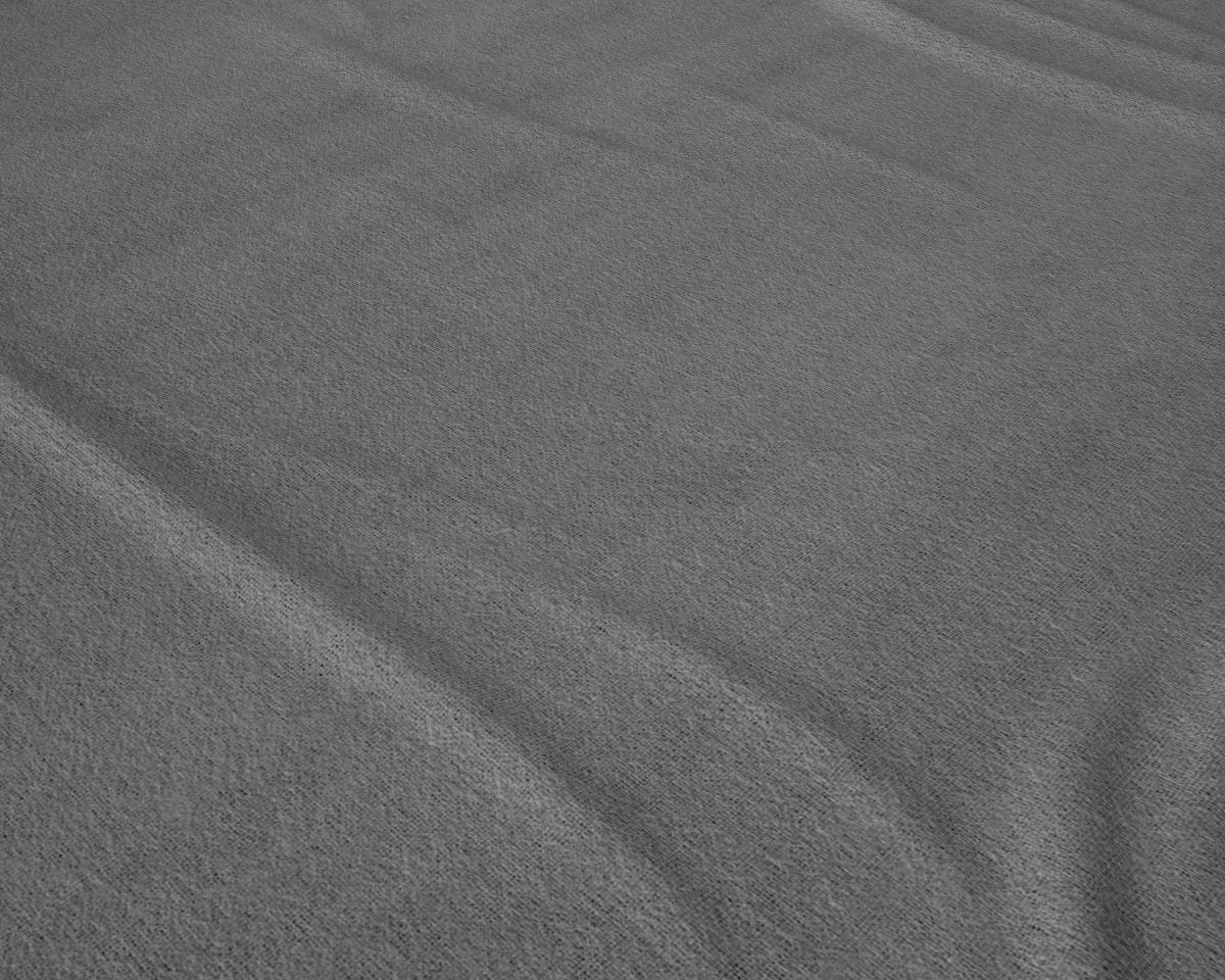 100% Brushed Cotton Flat Sheet | Anthracite Grey | Single - 150cm (W) x 250cm (L) - The Bedding & Blankets Store