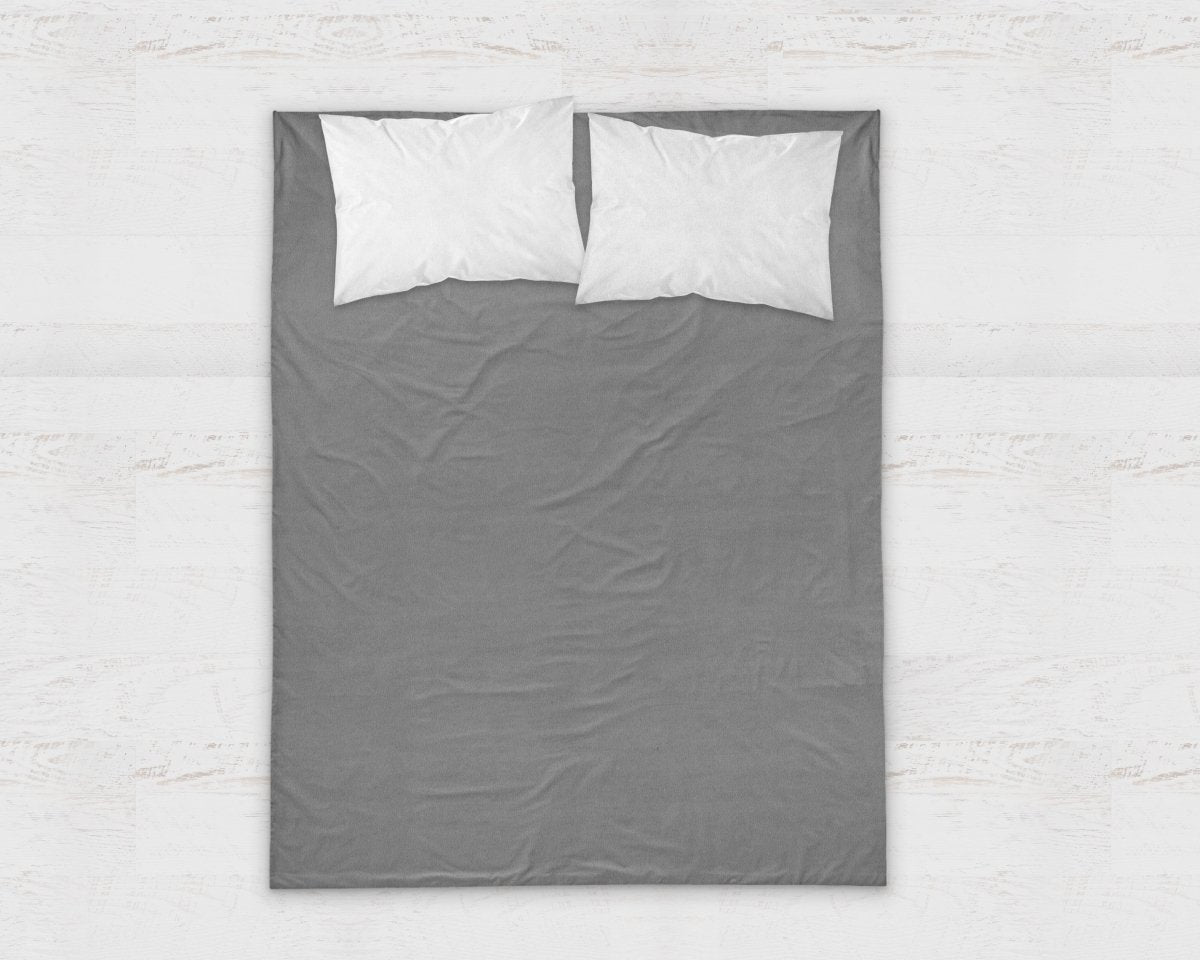 100% Brushed Cotton Flat Sheet | Anthracite Grey | Single - 150cm (W) x 250cm (L) - The Bedding & Blankets Store