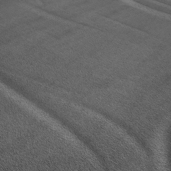 100% Brushed Cotton Flat Sheet | Anthracite Grey | Single - 150cm (W) x 250cm (L) - The Bedding & Blankets Store