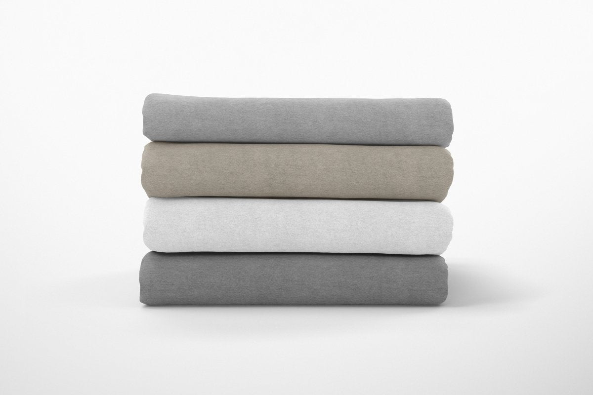 100% Brushed Cotton Flat Sheet | Grey | Single - 150cm (W) x 250cm (L) - The Bedding & Blankets Store