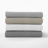100% Brushed Cotton Flat Sheet | Grey | Single - 150cm (W) x 250cm (L) - The Bedding & Blankets Store