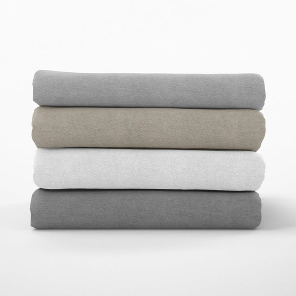 100% Brushed Cotton Flat Sheet | Grey | Single - 150cm (W) x 250cm (L) - The Bedding & Blankets Store