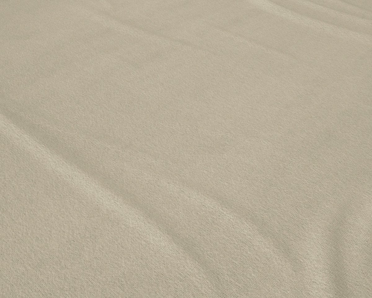 100% Brushed Cotton Flat Sheet | Taupe | Cot Bed - 100cm (W) x 150cm (L) - The Bedding & Blankets Store
