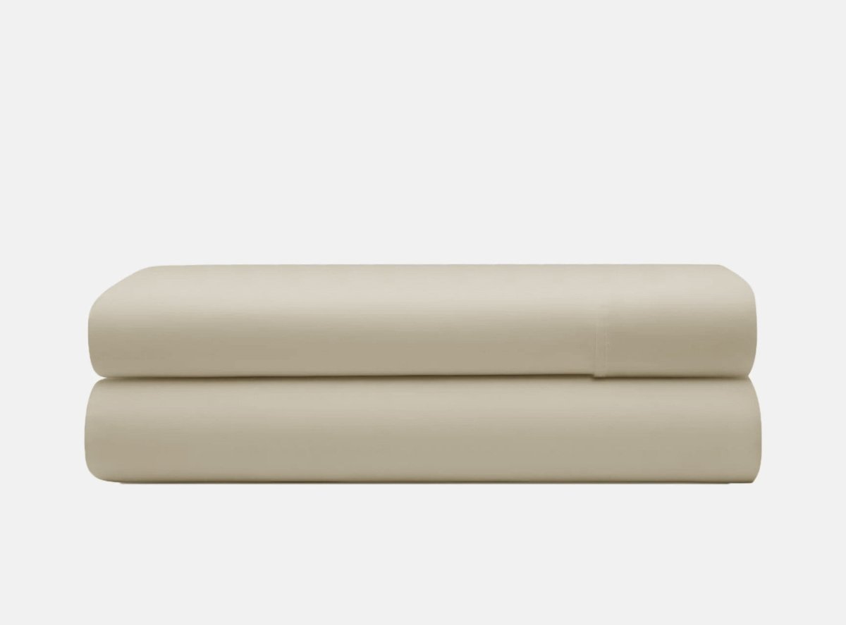 100% Brushed Cotton Flat Sheet | Taupe | Cot Bed - 100cm (W) x 150cm (L) - The Bedding & Blankets Store