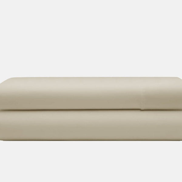 100% Brushed Cotton Flat Sheet | Taupe | Cot Bed - 100cm (W) x 150cm (L) - The Bedding & Blankets Store