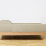 100% Brushed Cotton Flat Sheet | Taupe | Cot Bed - 100cm (W) x 150cm (L) - The Bedding & Blankets Store