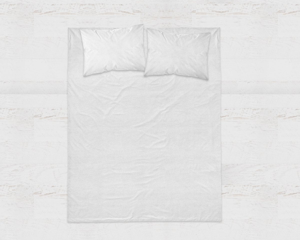 100% Brushed Cotton Flat Sheet | White | Single - 150cm (W) x 250cm (L) - The Bedding & Blankets Store