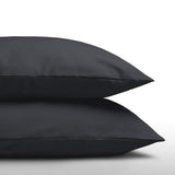 100% Cotton 2 in 1 Pillowcase | Anthracite | 60cm x 70cm - The Bedding & Blankets Store