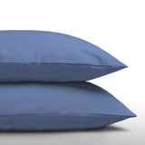 100% Cotton 2 in 1 Pillowcase | Blue | 60cm x 70cm - The Bedding & Blankets Store