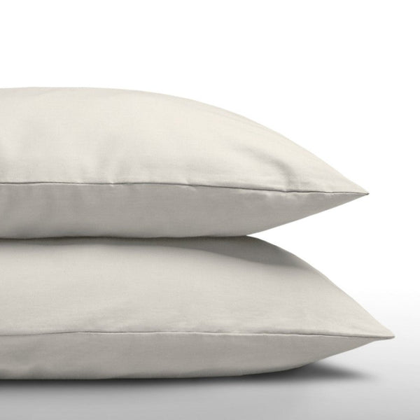100% Cotton 2 in 1 Pillowcase | Cream | 60cm x 70cm - The Bedding & Blankets Store