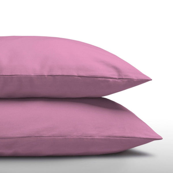 100% Cotton 2 in 1 Pillowcase | Pink | 60cm x 70cm - The Bedding & Blankets Store