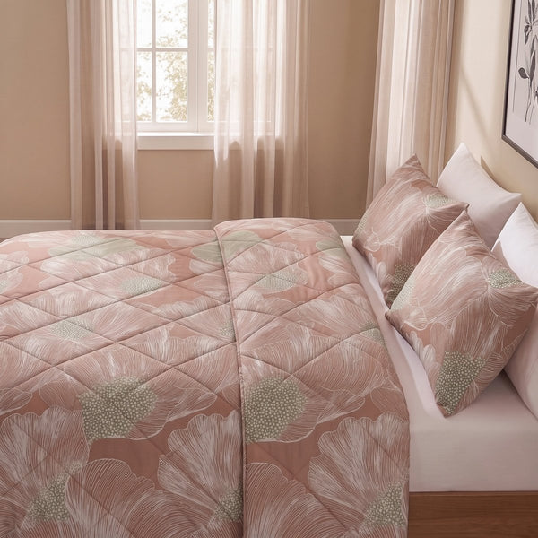 100% Cotton Coverless Duvet Feather | Terracotta | Single - 140cm (W) x 220cm (L) - The Bedding & Blankets Store