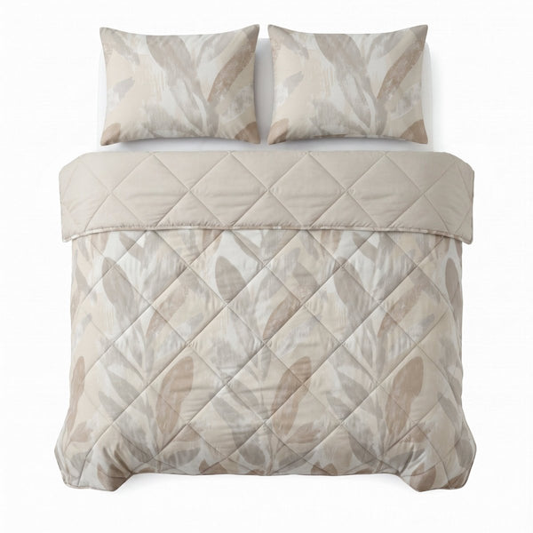 100% Cotton Coverless Duvet Gacho | Taupe | Single - 140cm (W) x 220cm (L) - The Bedding & Blankets Store