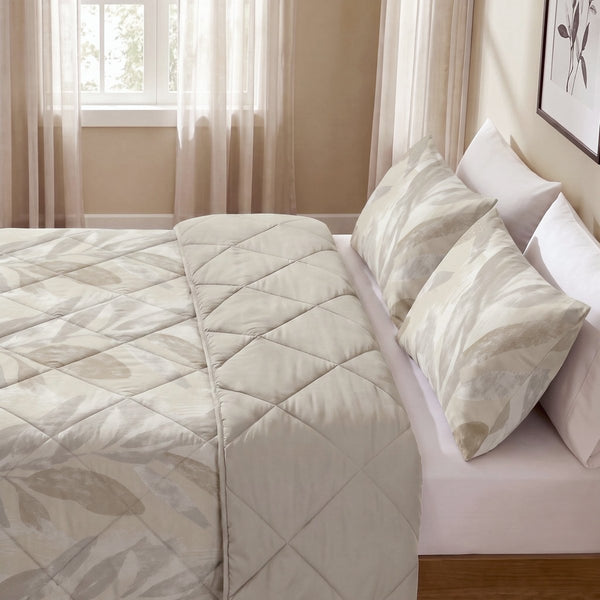 100% Cotton Coverless Duvet Gacho | Taupe | Single - 140cm (W) x 220cm (L) - The Bedding & Blankets Store