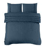 100% Cotton Duvet Cover Set Bali | Blue | Single - 140cm (W) x 220cm (L) - The Bedding & Blankets Store