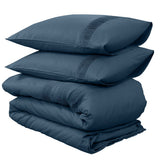 100% Cotton Duvet Cover Set Bali | Blue | Single - 140cm (W) x 220cm (L) - The Bedding & Blankets Store