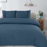 100% Cotton Duvet Cover Set Bali | Blue | Single - 140cm (W) x 220cm (L) - The Bedding & Blankets Store