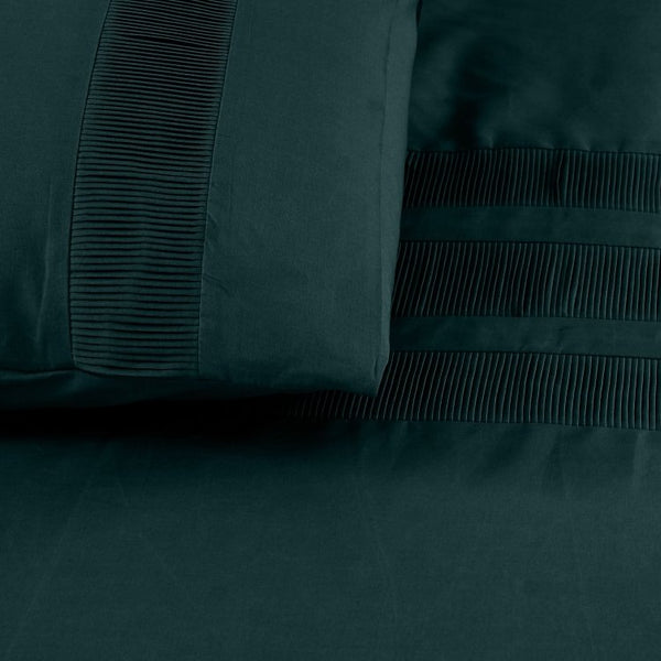 100% Cotton Duvet Cover Set Bali | Green | Single - 140cm (W) x 220cm (L) - The Bedding & Blankets Store