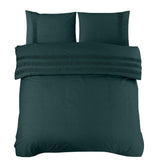 100% Cotton Duvet Cover Set Bali | Green | Single - 140cm (W) x 220cm (L) - The Bedding & Blankets Store