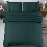 100% Cotton Duvet Cover Set Bali | Green | Single - 140cm (W) x 220cm (L) - The Bedding & Blankets Store