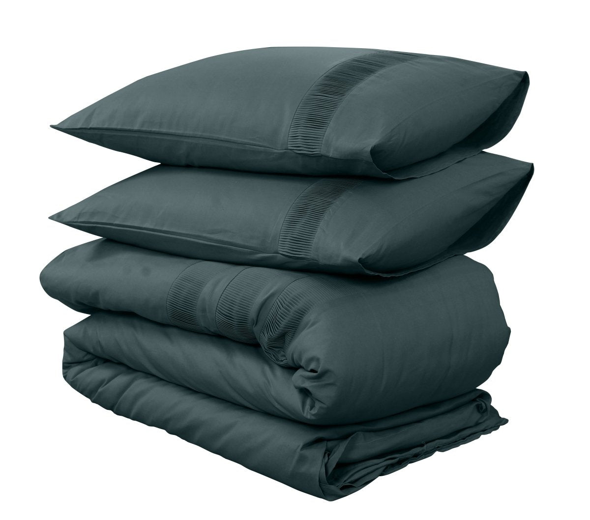 100% Cotton Duvet Cover Set Bali | Green | Single - 140cm (W) x 220cm (L) - The Bedding & Blankets Store
