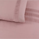 100% Cotton Duvet Cover Set Bali | Pink | Single - 140cm (W) x 220cm (L) - The Bedding & Blankets Store