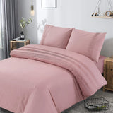 100% Cotton Duvet Cover Set Bali | Pink | Single - 140cm (W) x 220cm (L) - The Bedding & Blankets Store