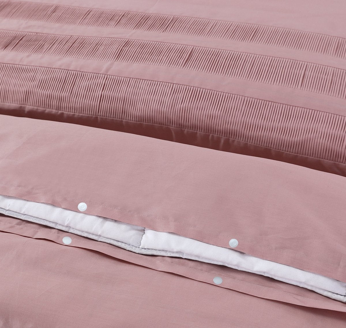 100% Cotton Duvet Cover Set Bali | Pink | Single - 140cm (W) x 220cm (L) - The Bedding & Blankets Store