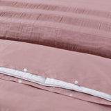 100% Cotton Duvet Cover Set Bali | Pink | Single - 140cm (W) x 220cm (L) - The Bedding & Blankets Store