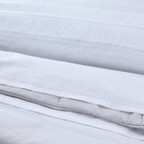 100% Cotton Duvet Cover Set Bali | White | Single - 140cm (W) x 220cm (L) - The Bedding & Blankets Store