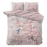 100% Cotton Duvet Cover Set Blossy | Pink | Double - 200cm (W) x 200/220cm (L) - The Bedding & Blankets Store