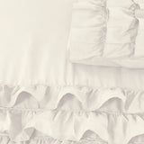 100% Cotton Duvet Cover Set Cyprus | Cream | Single - 140cm (W) x 220cm (L) - The Bedding & Blankets Store