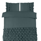 100% Cotton Duvet Cover Set Cyprus | Green | Single - 140cm (W) x 220cm (L) - The Bedding & Blankets Store
