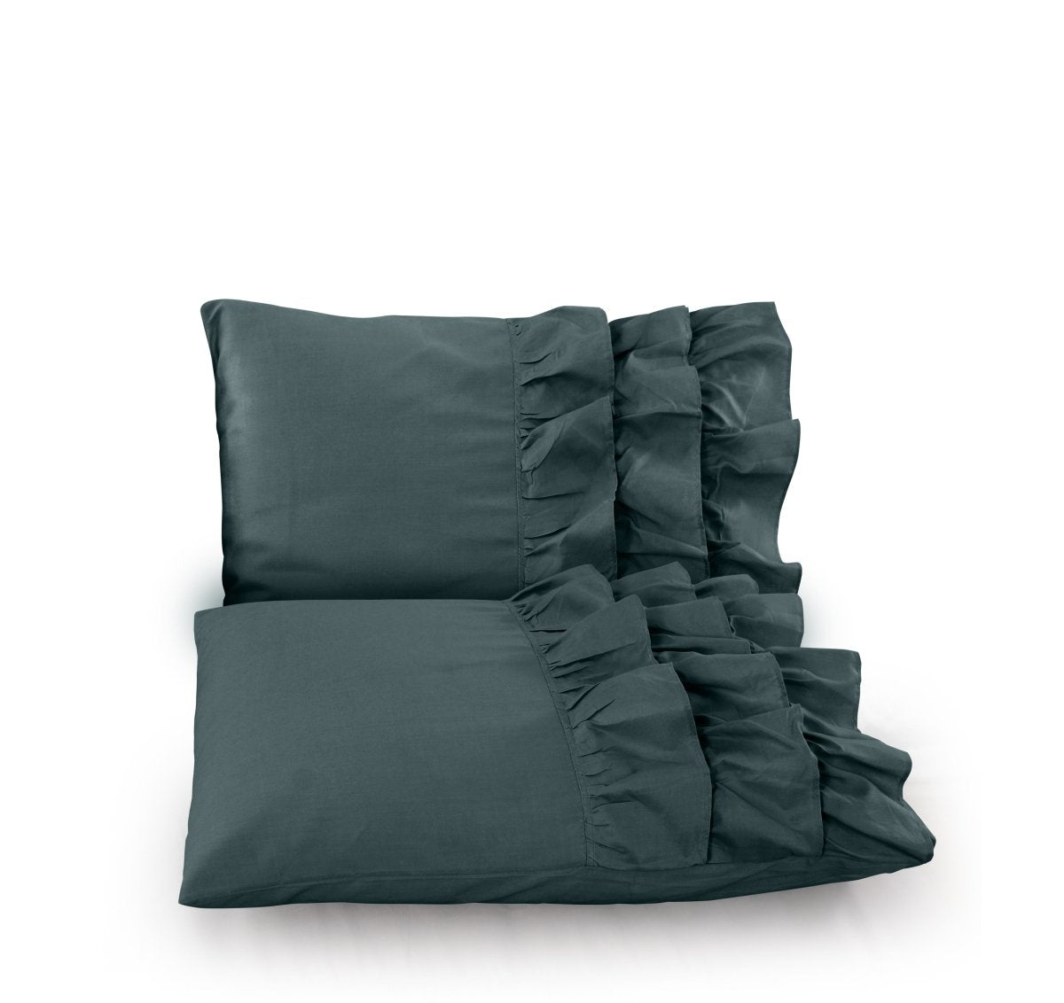 100% Cotton Duvet Cover Set Cyprus | Green | Single - 140cm (W) x 220cm (L) - The Bedding & Blankets Store