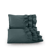 100% Cotton Duvet Cover Set Cyprus | Green | Single - 140cm (W) x 220cm (L) - The Bedding & Blankets Store
