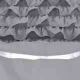 100% Cotton Duvet Cover Set Cyprus | Grey | Double - 200cm (W) x 220cm (L) - The Bedding & Blankets Store