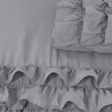 100% Cotton Duvet Cover Set Cyprus | Grey | Single - 140cm (W) x 220cm (L) - The Bedding & Blankets Store