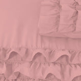 100% Cotton Duvet Cover Set Cyprus | Pink | Single - 140cm (W) x 220cm (L) - The Bedding & Blankets Store