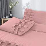 100% Cotton Duvet Cover Set Cyprus | Pink | Single - 140cm (W) x 220cm (L) - The Bedding & Blankets Store