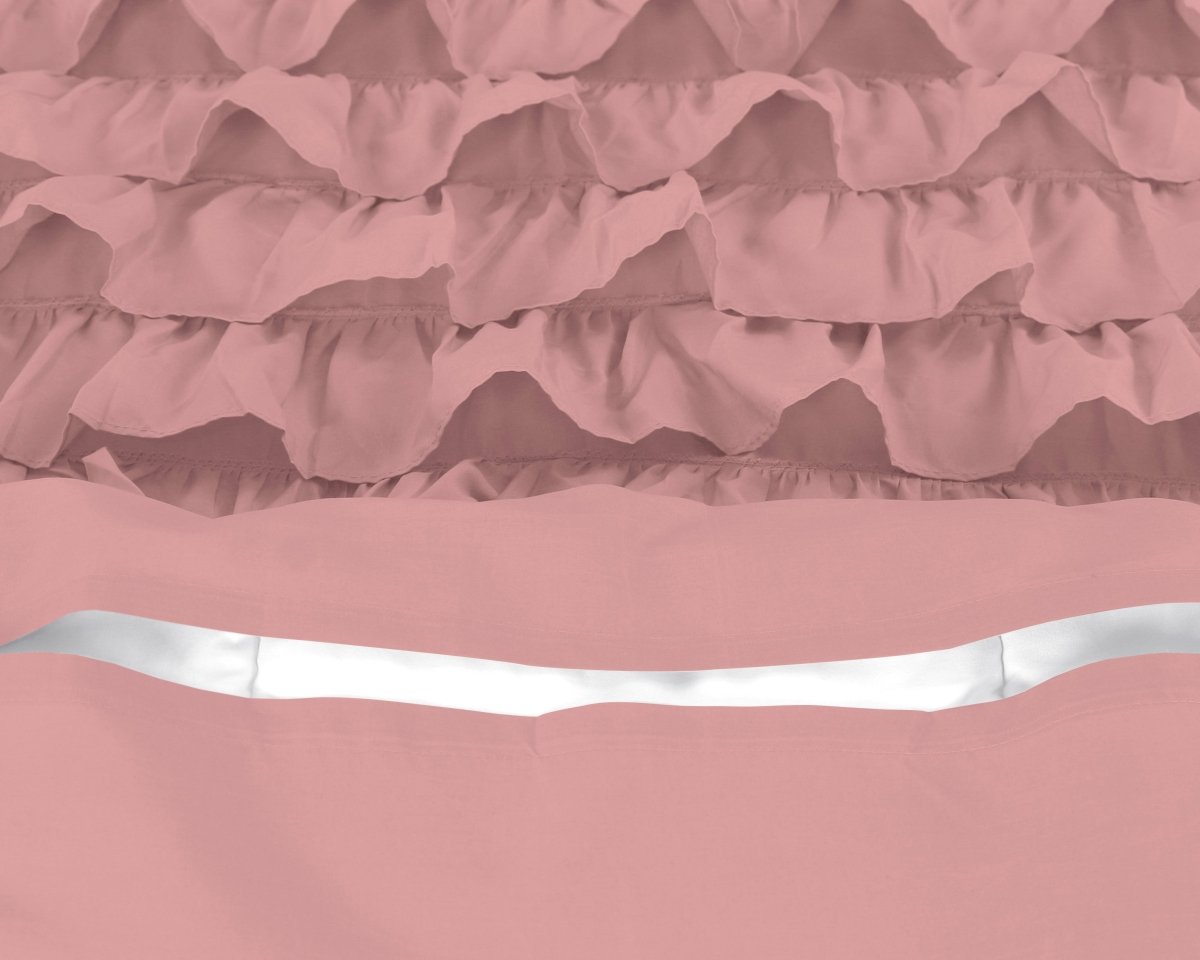 100% Cotton Duvet Cover Set Cyprus | Pink | Single - 140cm (W) x 220cm (L) - The Bedding & Blankets Store