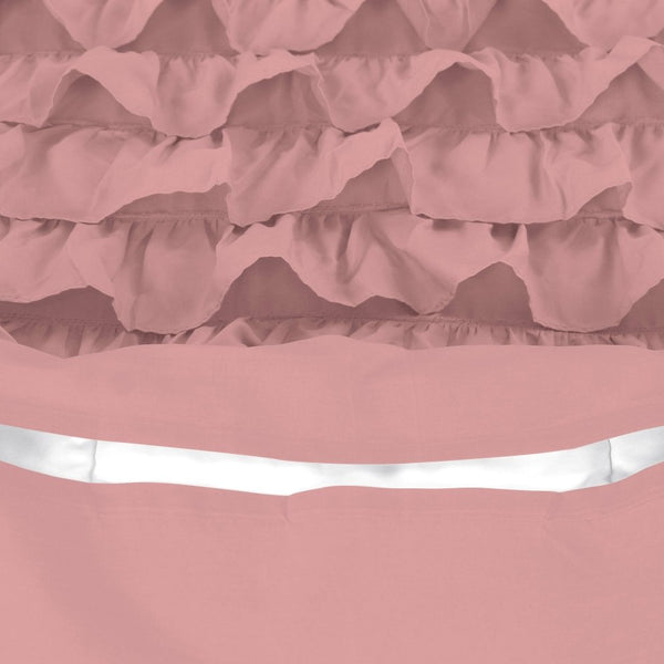 100% Cotton Duvet Cover Set Cyprus | Pink | Single - 140cm (W) x 220cm (L) - The Bedding & Blankets Store