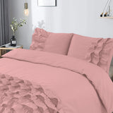100% Cotton Duvet Cover Set Cyprus | Pink | Single - 140cm (W) x 220cm (L) - The Bedding & Blankets Store
