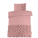100% Cotton Duvet Cover Set Cyprus | Pink | Single - 140cm (W) x 220cm (L) - The Bedding & Blankets Store