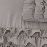100% Cotton Duvet Cover Set Cyprus | Taupe | Single - 140cm (W) x 220cm (L) - The Bedding & Blankets Store