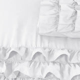 100% Cotton Duvet Cover Set Cyprus | White | Single - 140cm (W) x 220cm (L) - The Bedding & Blankets Store