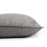 100% Cotton Duvet Cover Set Denim Stone Washed | Anthracite | Single - 140cm (W) x 220cm (L) - The Bedding & Blankets Store