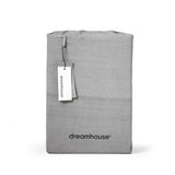 100% Cotton Duvet Cover Set Denim Stone Washed | Anthracite | Single - 140cm (W) x 220cm (L) - The Bedding & Blankets Store