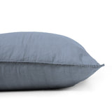 100% Cotton Duvet Cover Set Denim Stone Washed | Blue | Single - 140cm (W) x 220cm (L) - The Bedding & Blankets Store