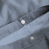 100% Cotton Duvet Cover Set Denim Stone Washed | Blue | Single - 140cm (W) x 220cm (L) - The Bedding & Blankets Store