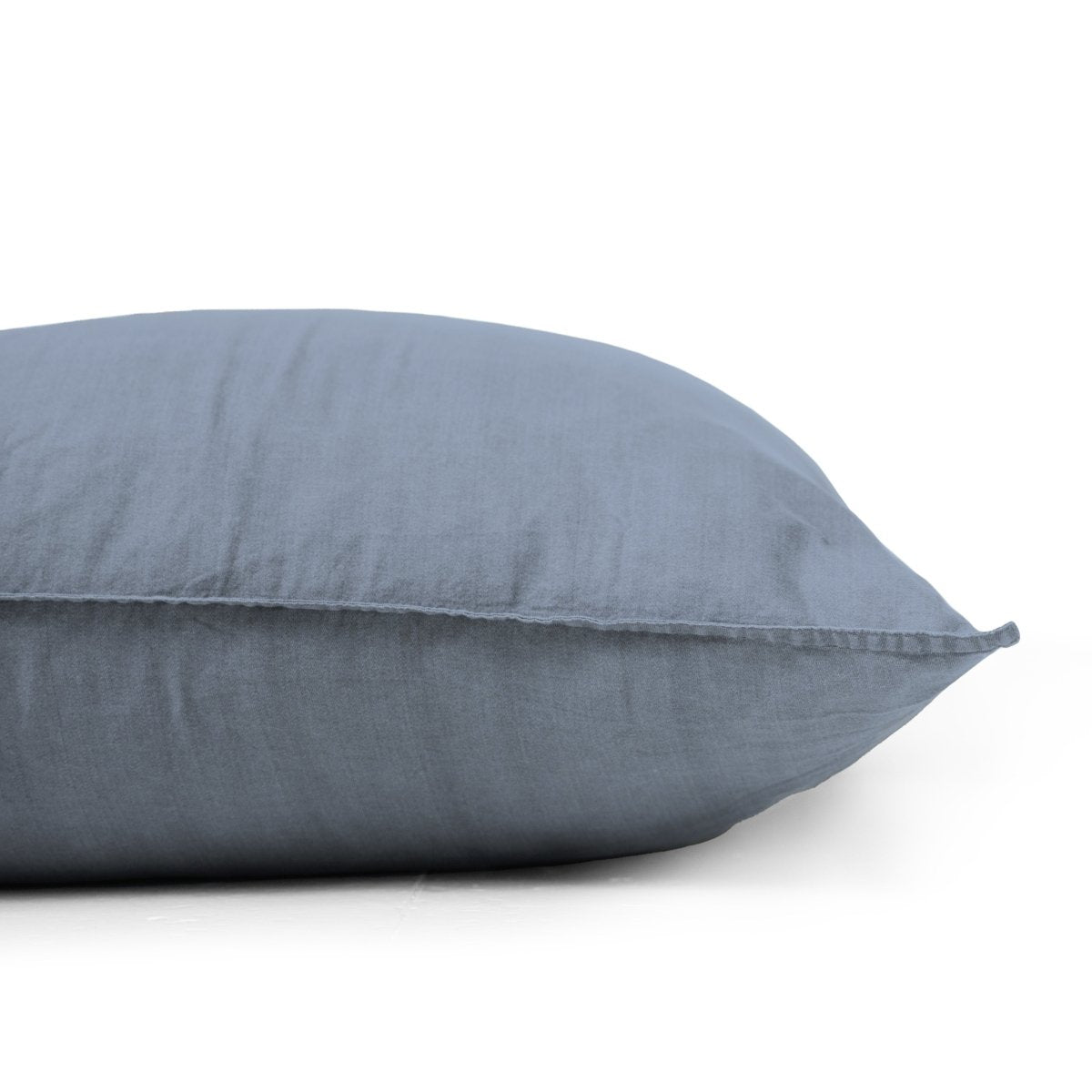 100% Cotton Duvet Cover Set Denim Stone Washed | Blue | Single - 140cm (W) x 220cm (L) - The Bedding & Blankets Store
